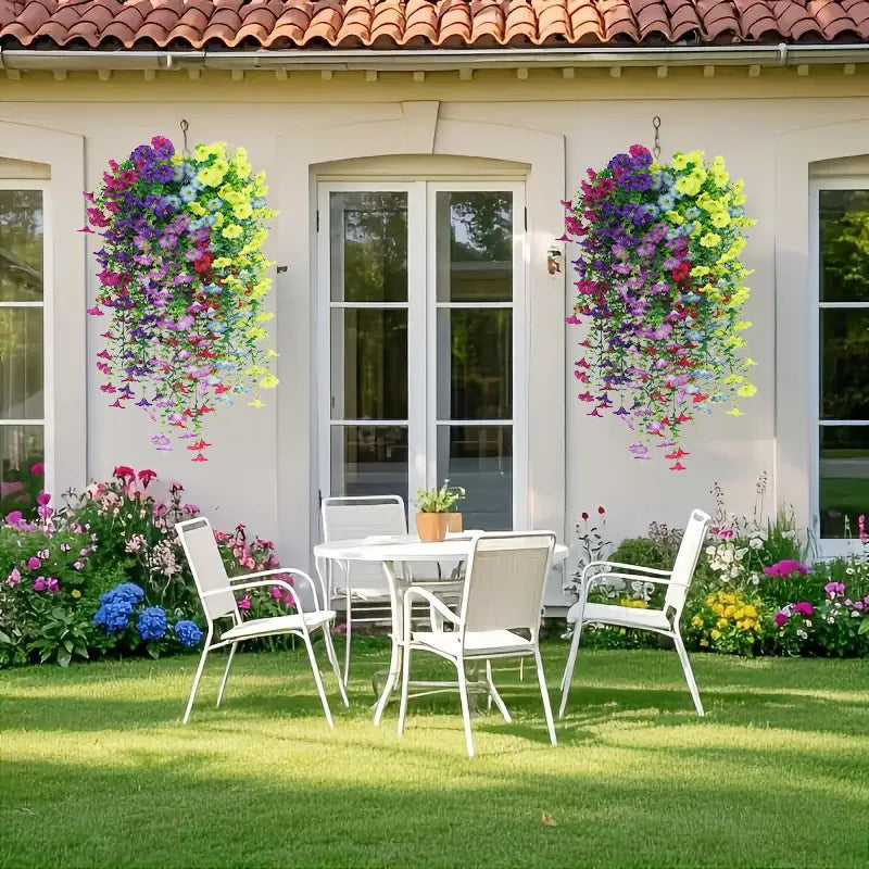 Fleurs Artificielles Suspendues 2025 | Résistant UV Réaliste | Décor Pâques Mariage & Chambre