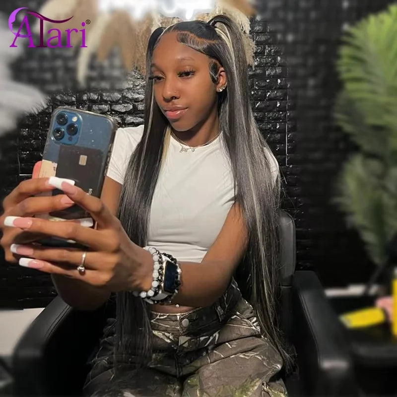 Perruque Body Wave Highlight Blonde 27 | Noir | 13x4 & 13x6 Lace Transparent | Pré-Pluçuée | Cheveux Humains | Femme