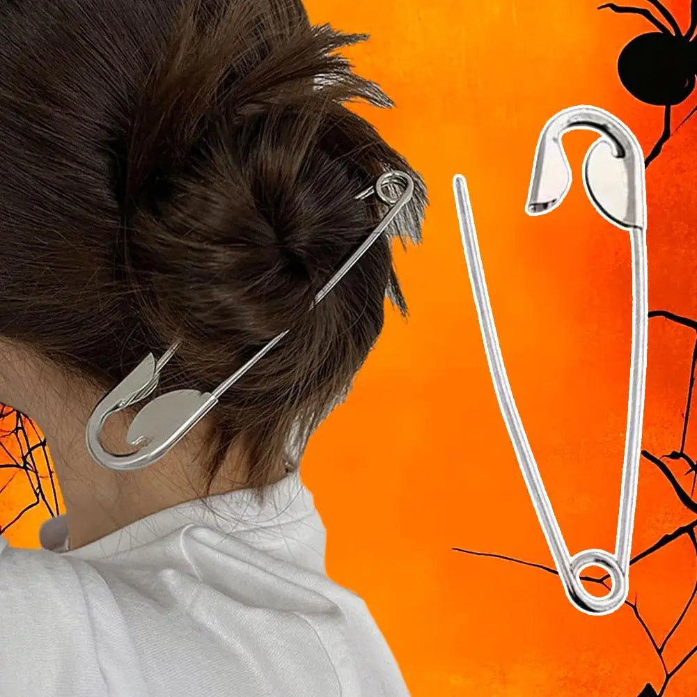 New Large Safety Pin Metal Hair Claws Barrettes For Women Girls Hair Accessories Hairclips Hairpins Headwear Gifts