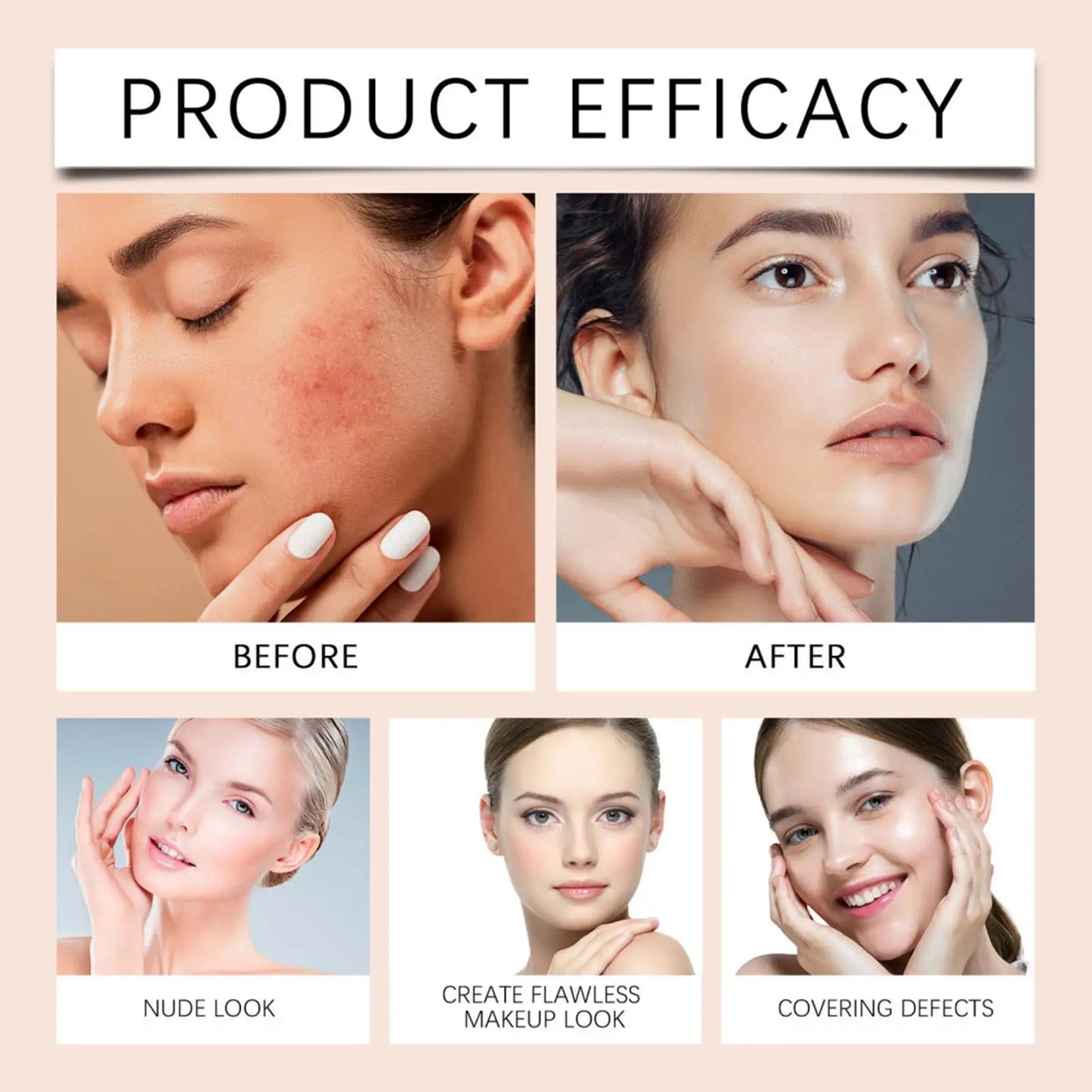 2026 BB Cream Beauty Cream Makeup Foundation Even Skin Tone Foundation Makeup Sunscreen Moisturizing Concealer For Face Makeup