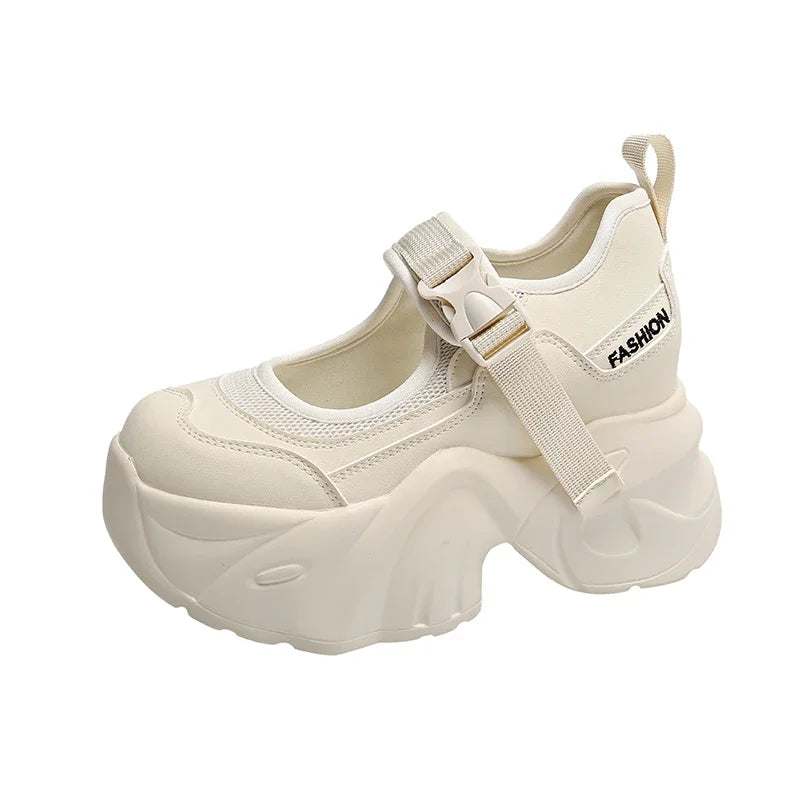 Sneakers Chunky Femme Automne 2024 | Semelle Haute 7 cm | Mesh Respirant | Chaussures Papa Sport