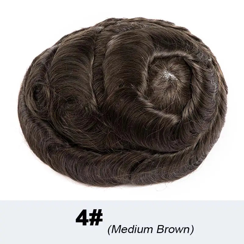 Perruque Tresses Twist Homme Indétectable | Prothèse Capillaire Crochet | Peau | Hair System | Homme Noir
