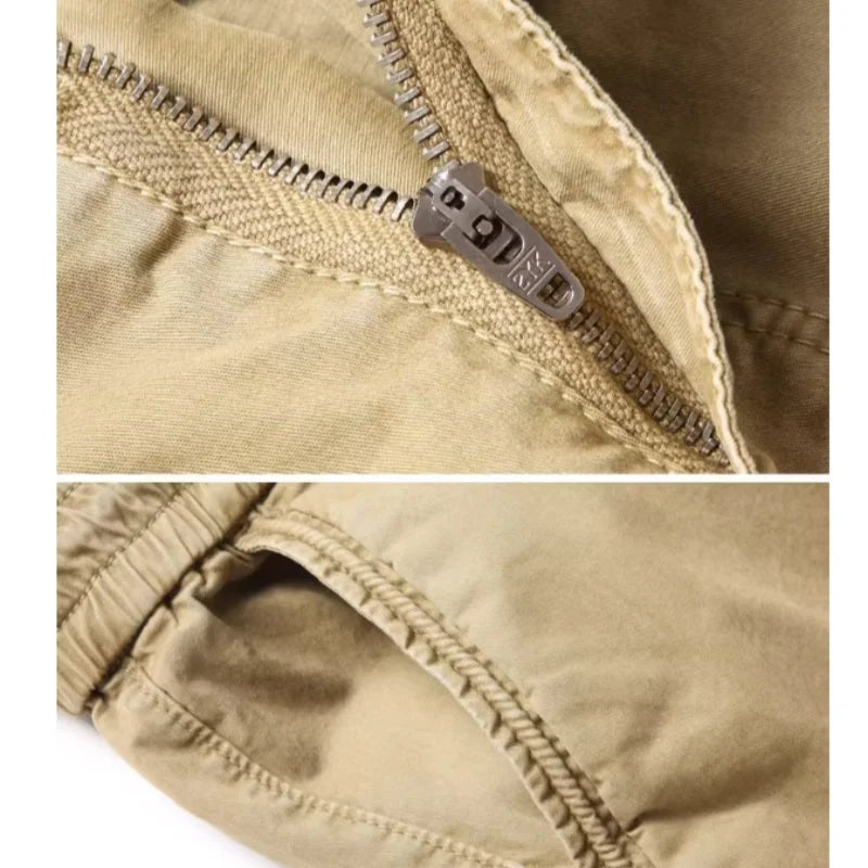 Men's Cargo Jogger Casual Pants Cotton Full Length Tactical Military Trousers