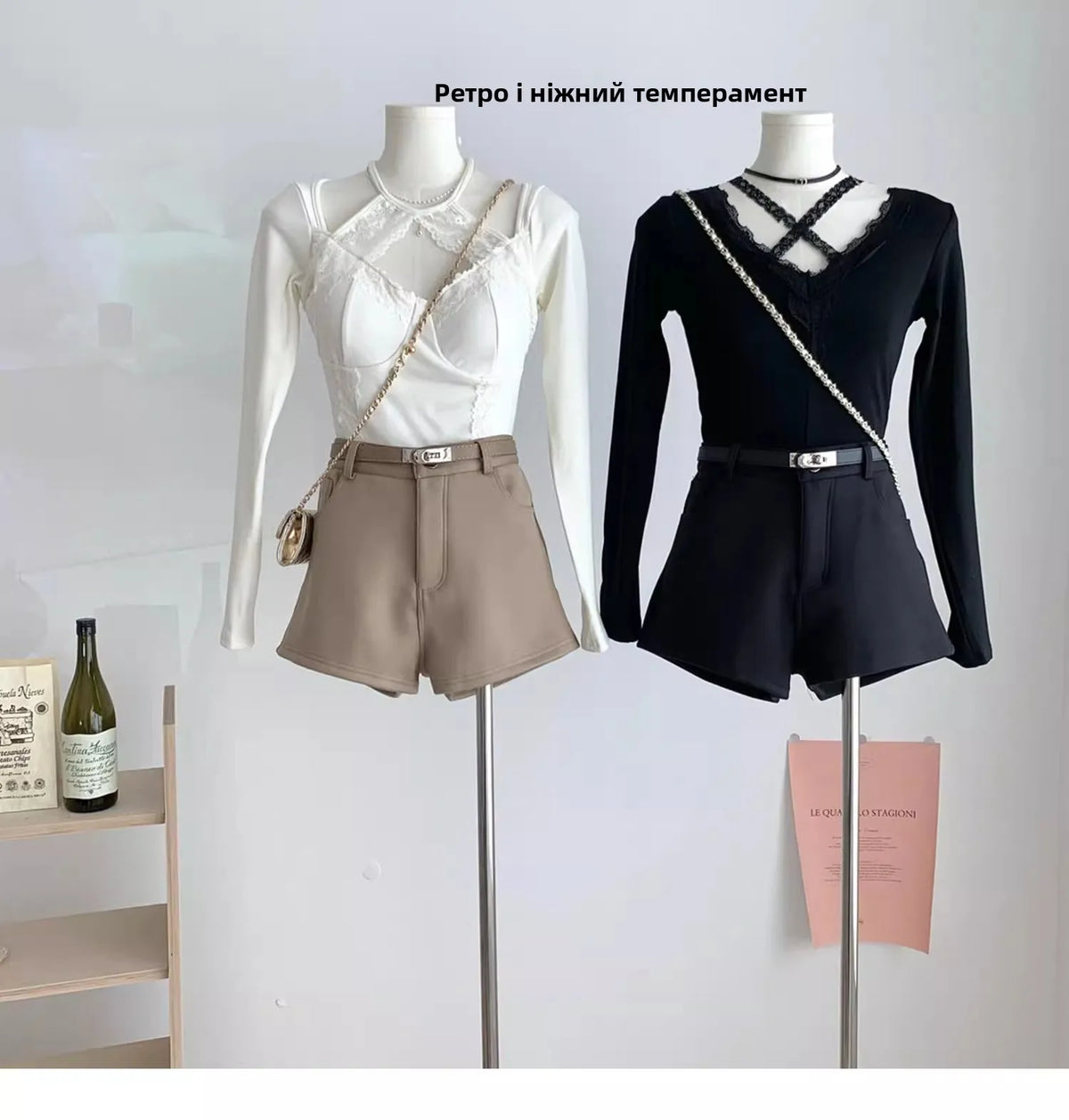 High Waist A-Line Wide Leg Pants Women's Casual Shorts Spring 2025 Korean Style Retro Elegant Outerwear Hot Pants