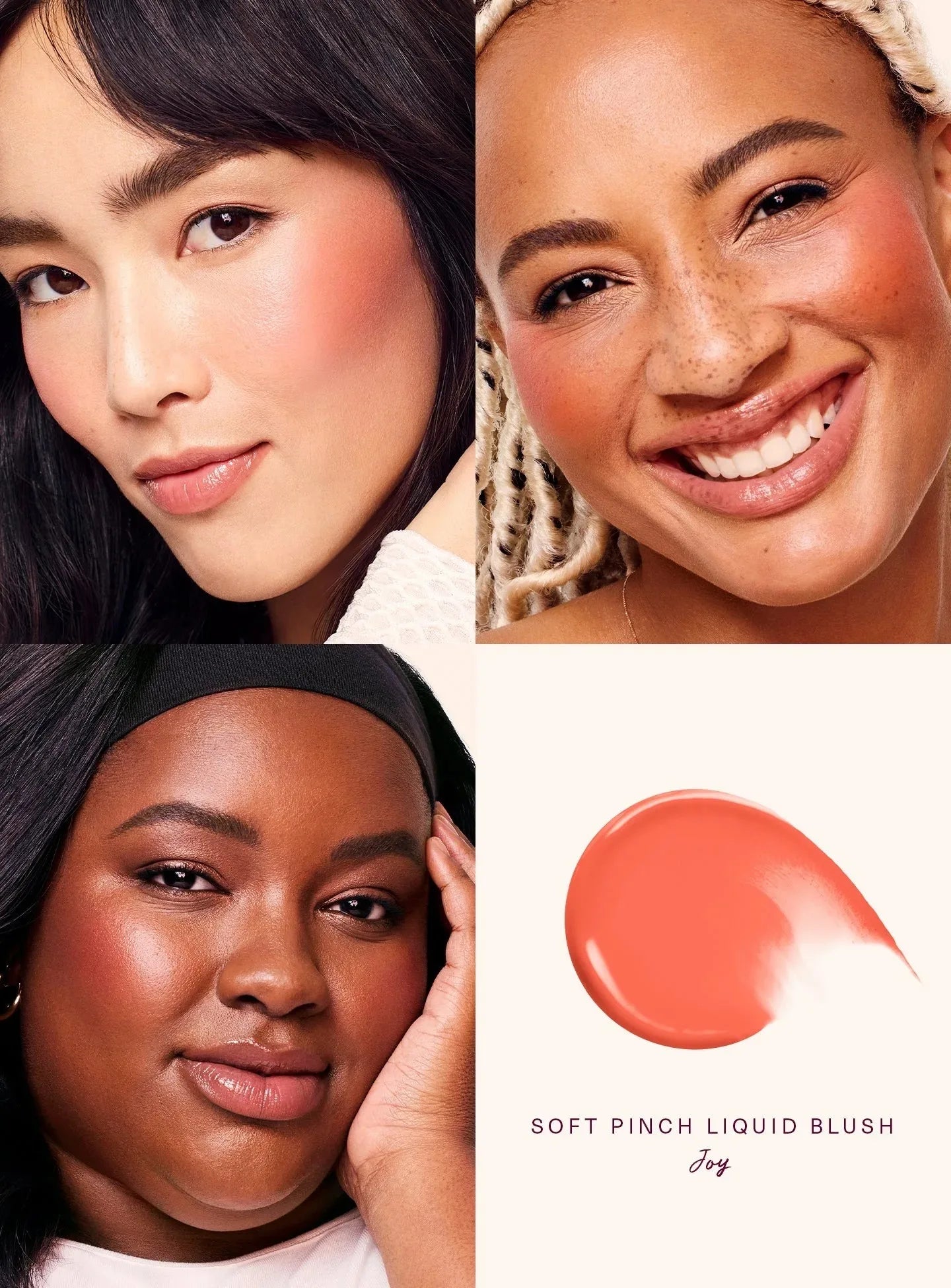 Rare Beauty Love Encourage Believe Virtue Hope Grateful Happy Joy Lucky Worth Blush Plump Seamless High-impact Weightless Makeup