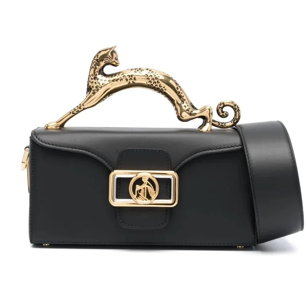 Sac à Main Femme Luxe | Poignée Métal Designer | Bandoulière | Forme Rectangle Élégante
