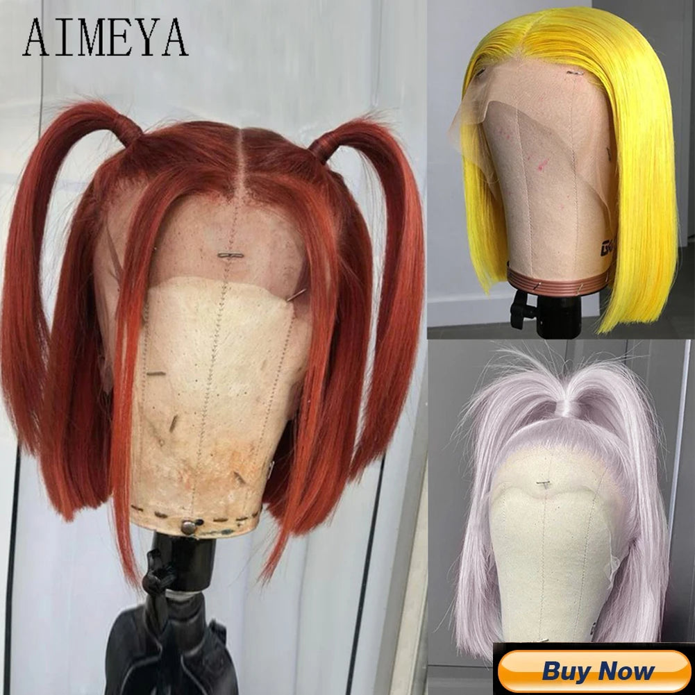 Perruque Lace Front 13x4 Lisse Synthétique | Ligne Naturelle Haute Qualité | Port Quotidien | Femme