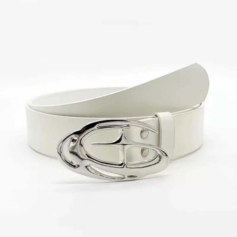 Fashion Women's Two-Piece Belt Set [Black + White] Plus-Size Belt Set, Suitable for Waist Circumference 29.53-37.4 Inches, Decor