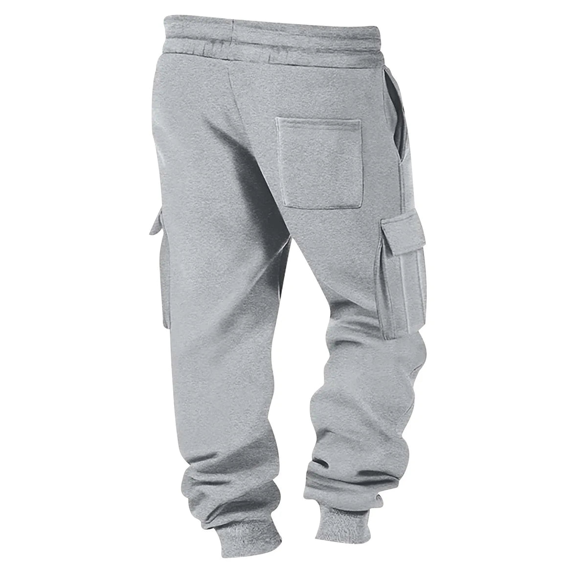 Men's Cargo Pants 2025 New Casual Loose Autumn Winter Straight Baggy Pants Multi-Pockets Solid Color Printing Sweatpants