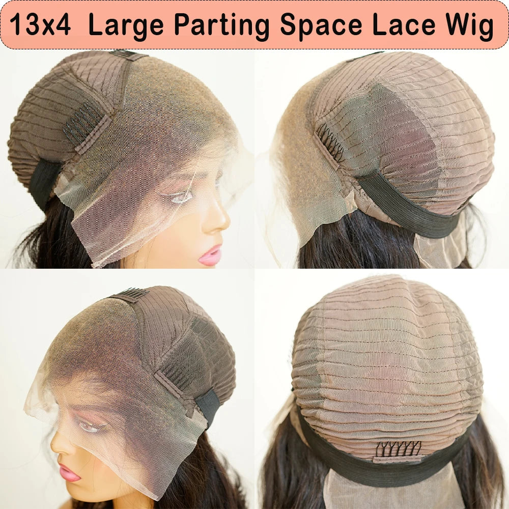 Perruque Lagos Hairline Loose Deep Wave | 13x4 Lace Invisible | 250% Densité | Glueless | Pré-Pluçuée | Femme