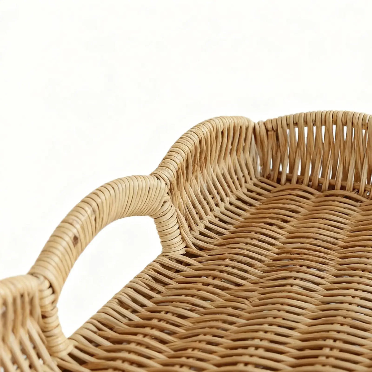 Woven Tray Imitation Rattan Sofa Decor Decorative Tray Basket For Remote Control Book Breakfast Living Room Bedroom Coffee Table