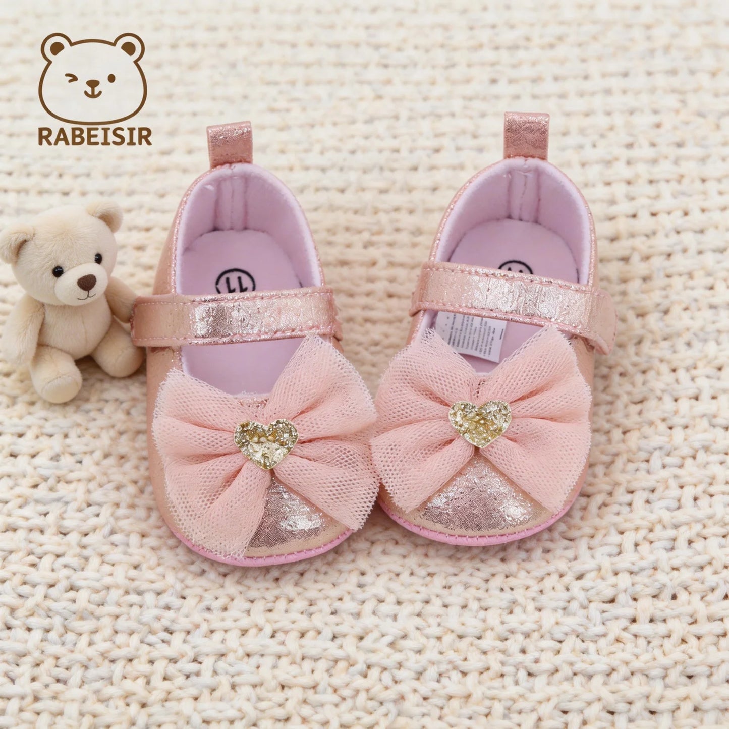 Baby Step Shoes Baby's First Pair of Toddler Shoes Baby Shoes Breathable Non-slip Girls Fashion Shoes Princess Lace Style