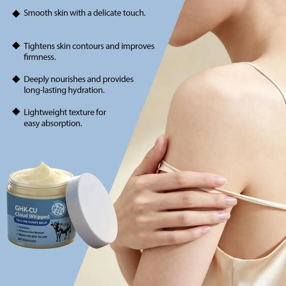 Tallow Skincare Cream Collagen Firm Skin Honey Deep Hydration & Barrier Repair Cream Improve Dry Body Lotion Korean Skincare