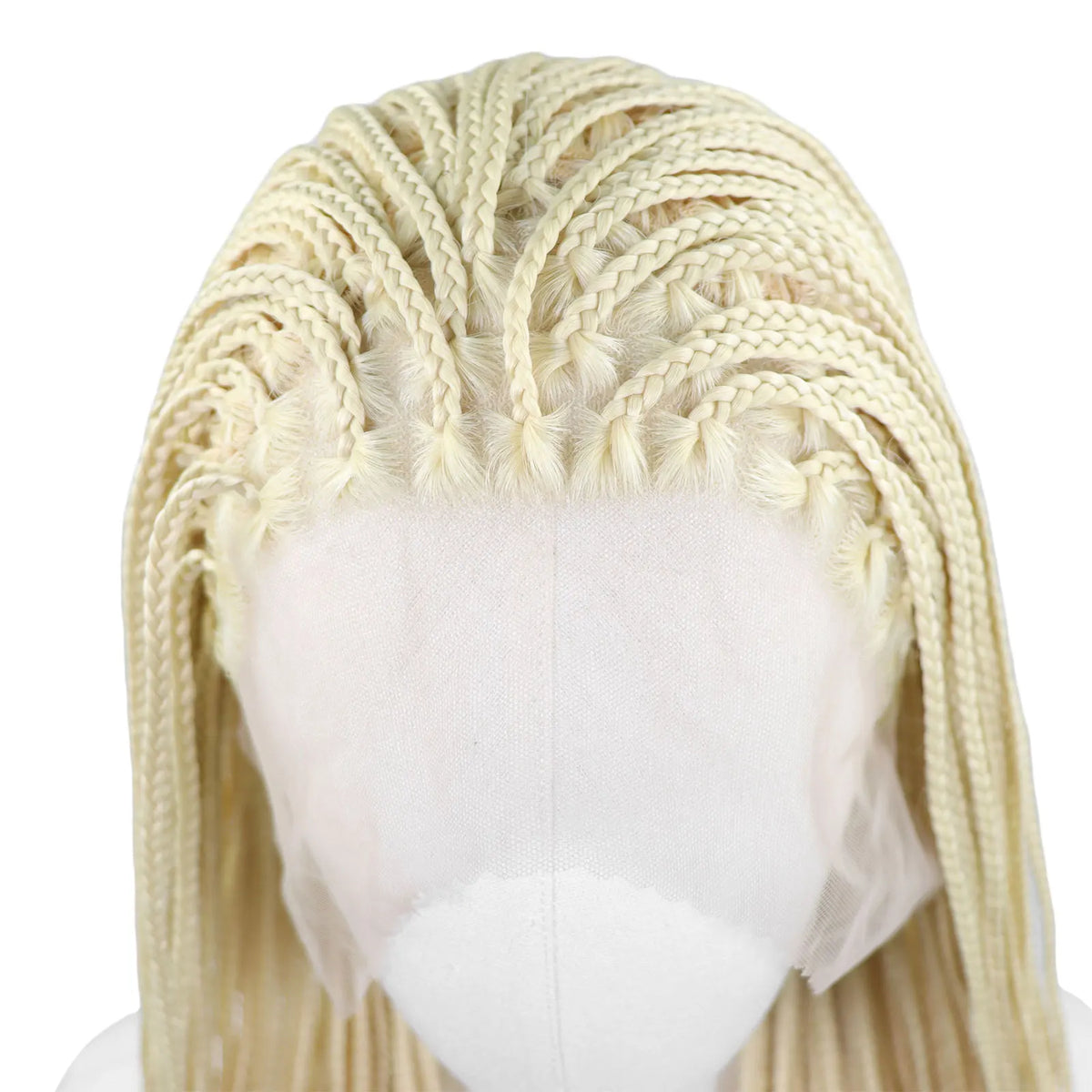 613 Blonde Box Braided Wigs Braids For Black Women 26Inch Long African Cornrow Crochet Braids Synthetic Hair 13x3 Lace Front Wig