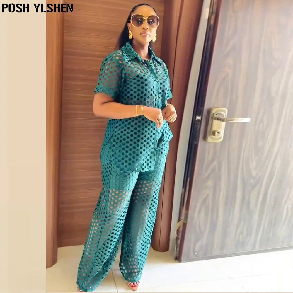 Ensemble 2 Pièces Pantalon Femme Été | Mode Africaine 2025 | Sexy Coordonné | Dames Afrique