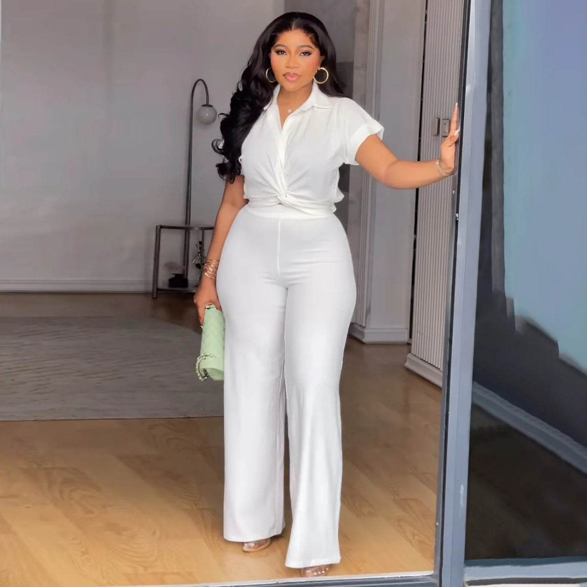 2 Piece Women Sets 2025 New Arrival Plus Size Summer Matching Sets Print Two Pieces Sets Top Pants Suits Outfits Clothing