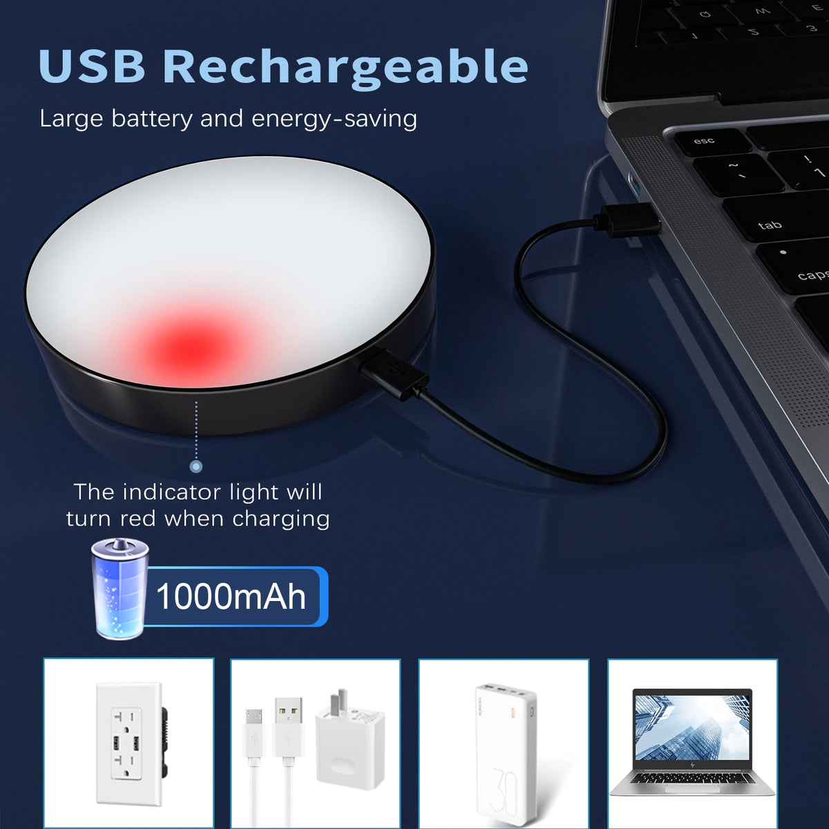 Veilleuse LED Tactile Rechargeable WILLED | 1000mAh | Dimmable | Placard, Cuisine & Chambre