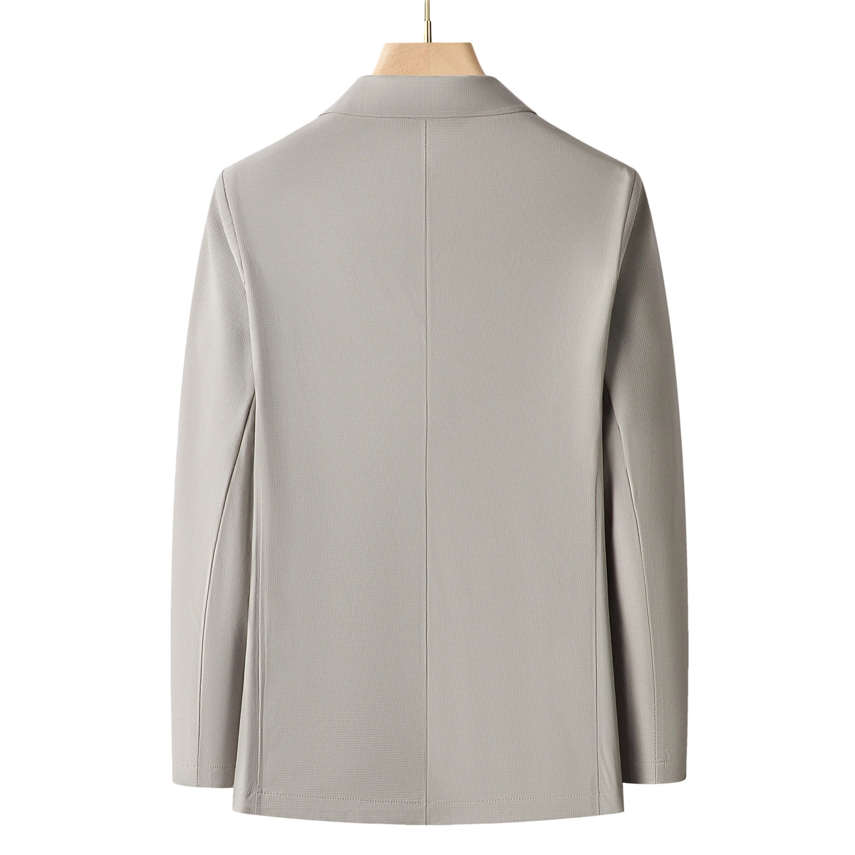 Minimalist Men's Casual Blazer Ice Silk Nylon Spandex Seamless High-Stretch Sun Protection Cooling Summer Breathable Tech Jacket