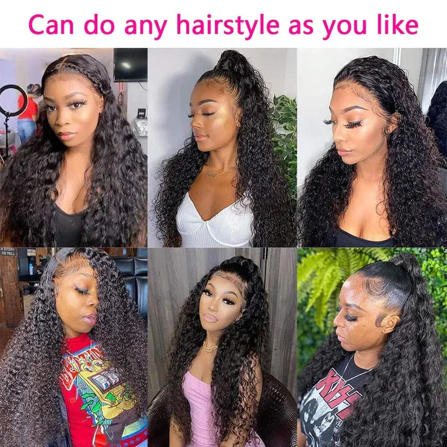 Perruque Kinky Curly | Lace Frontal Swiss | Glueless | Pré-Pluçuée | Ligne Naturelle | Cheveux Humains