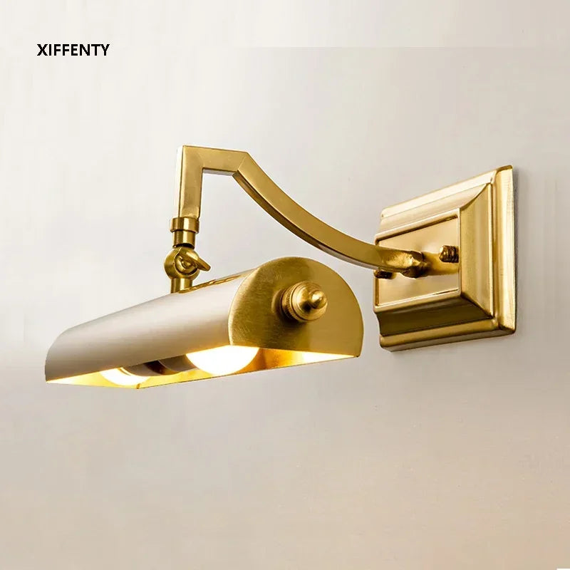 Applique Murale LED Rétro | Lumière Miroir Salle de Bain & Coiffeuse | Fer Forgé | E14
