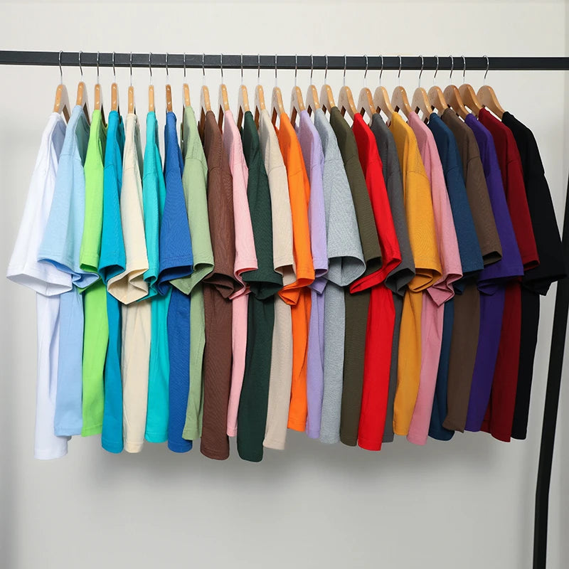 T-shirt ample uni en coton pour homme | Manches courtes | S à 5XL