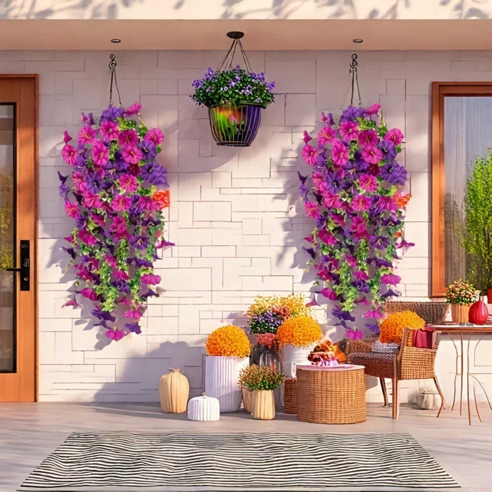 Fleurs Artificielles Suspendues 2025 | Résistant UV Réaliste | Décor Pâques Mariage & Chambre