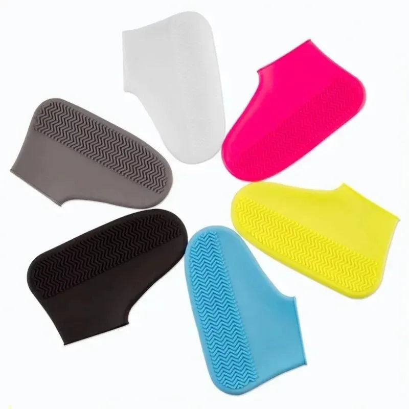 Couvre-Chaussures Pluie Silicone | Imperméable Antidérapant Réutilisable | Adulte & Enfant | Portable
