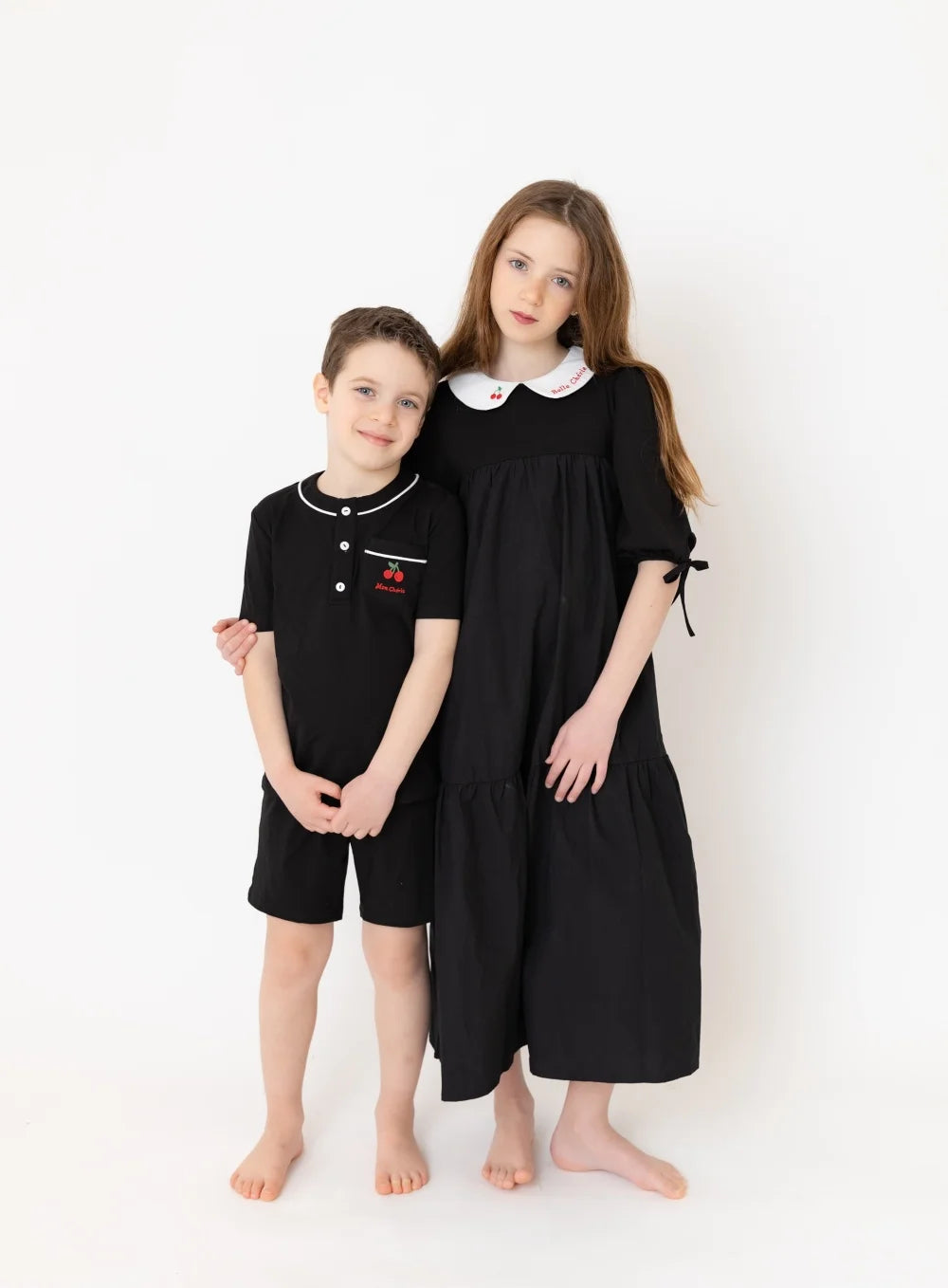 AP SS26 Friday Night Pinstripe Collection Kids Boys Girls Cotton Striped Maxi Dress Shirt Baby Set Family Matching Clothing