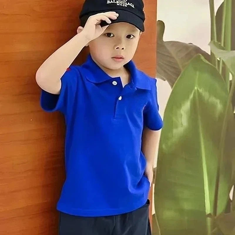 Polo Garçon Enfant | Manches Courtes | Col Polo | Coton | Casual Été | T-Shirt Enfant Confortable
