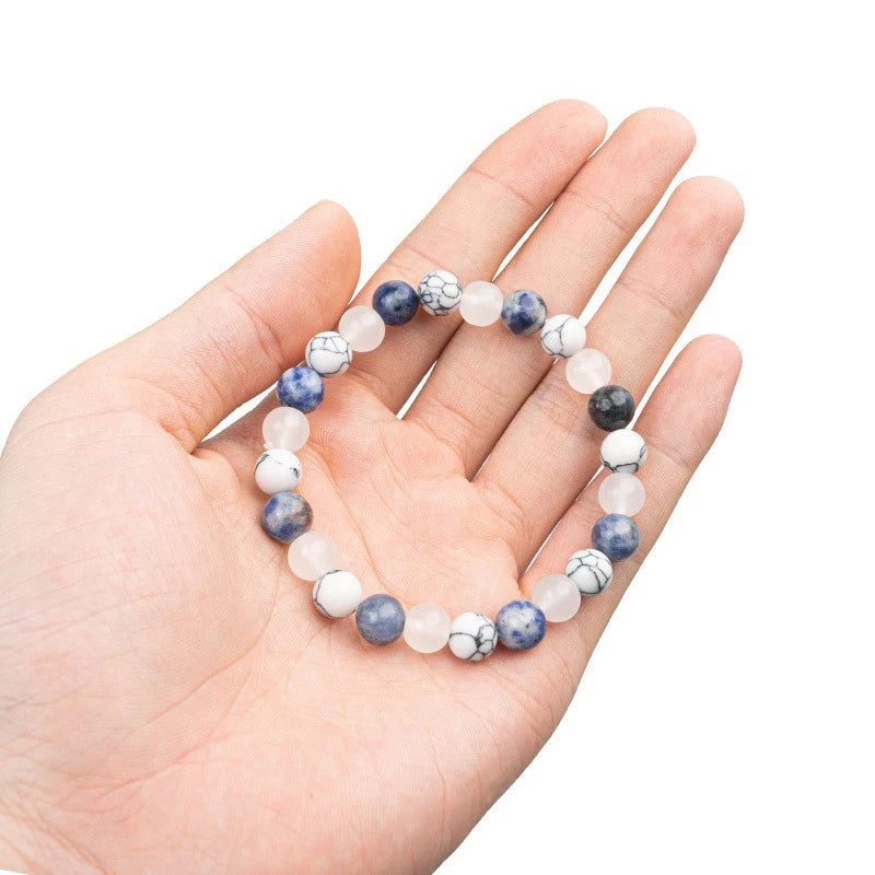 Stylish Unisex Beaded Bracelets with Natural Stones, Multi-Function Fashion Jewelry, Excellent Present for Loved Ones