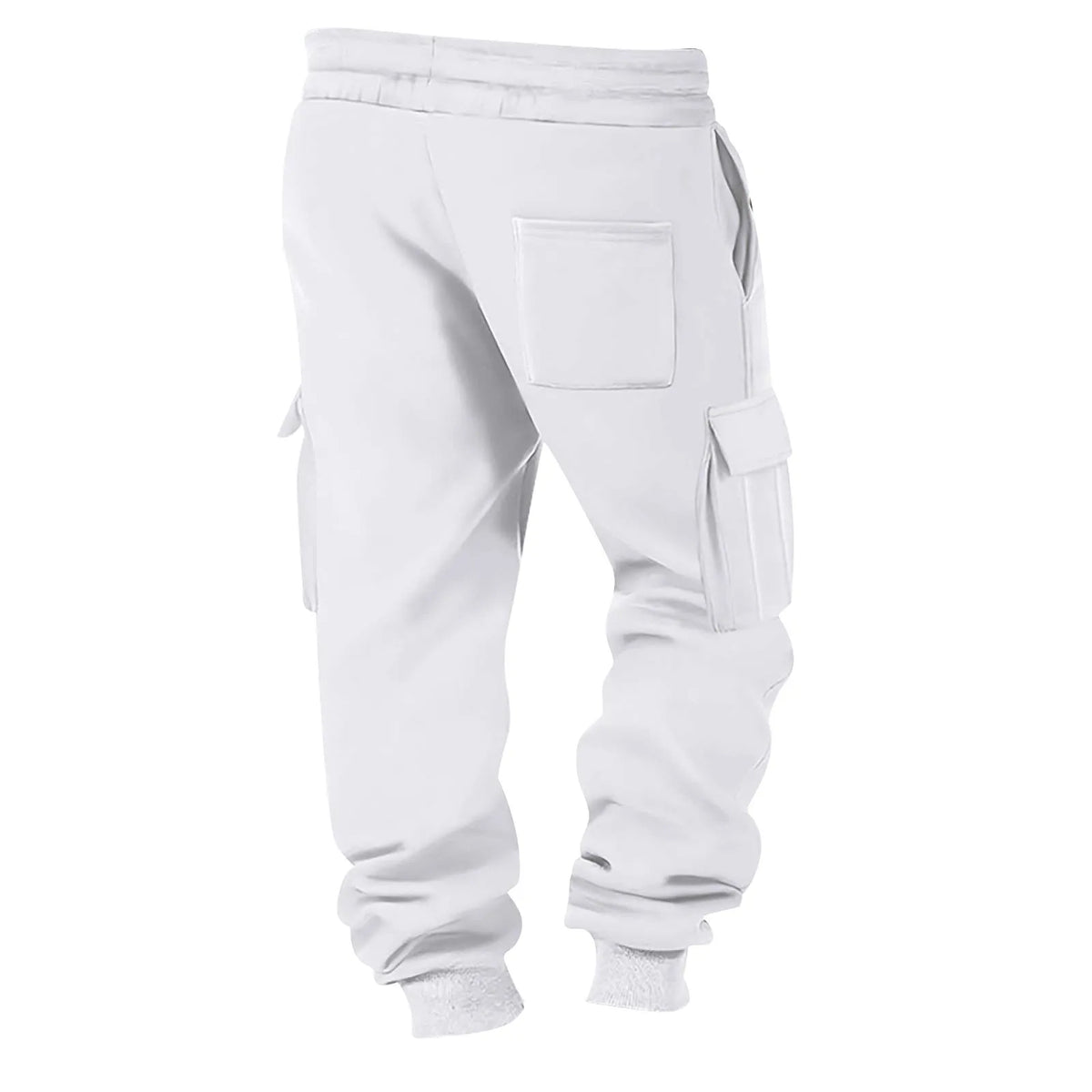 Men's Cargo Pants 2025 New Casual Loose Autumn Winter Straight Baggy Pants Multi-Pockets Solid Color Printing Sweatpants