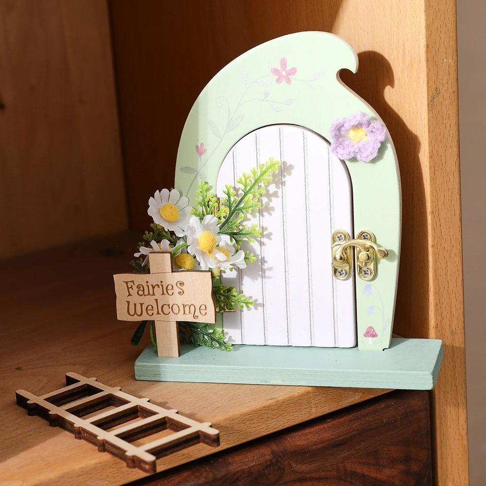 Porte Miniature Fée en Bois | Décoration Chambre Enfant & Jardin | Accessoire Conte de Fées
