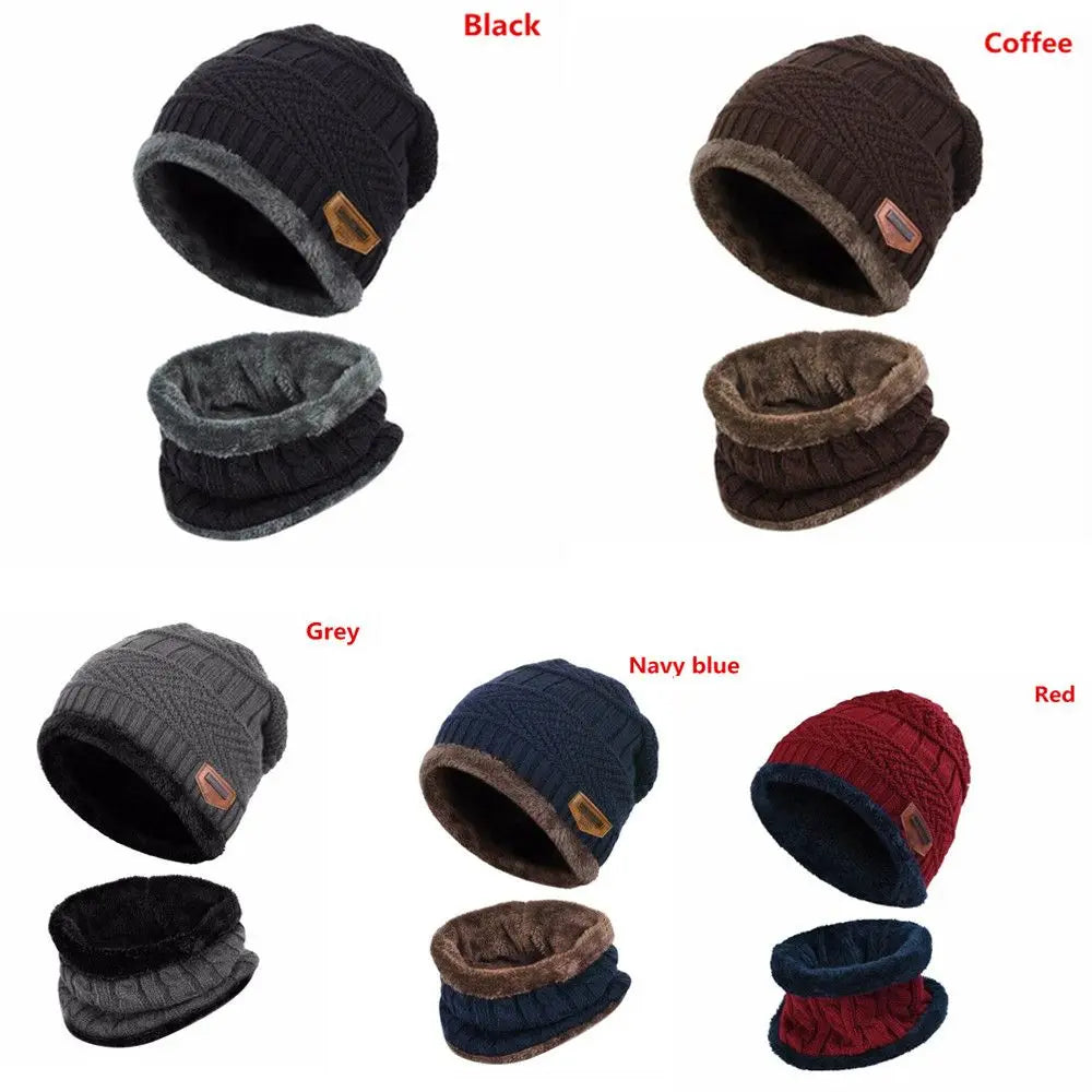 Set Bonnet & Écharpe Hiver Enfant | Polaire Tricot Épais | Ski & Froid Garçon Fille