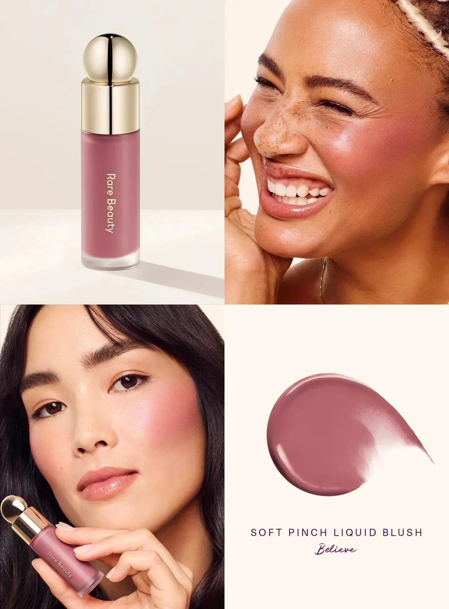 Rare Beauty Liquid Blush Silky Lasting Waterproof Moisturizing Contour Shadow Blush Plump Makeup Gives A Naturally Complexion