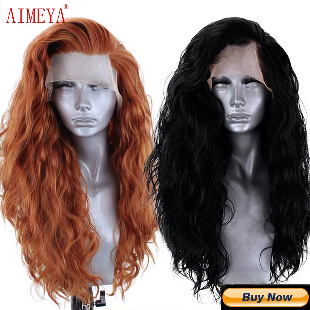 Perruque Lace Front 13x4 Lisse Synthétique | Ligne Naturelle Haute Qualité | Port Quotidien | Femme