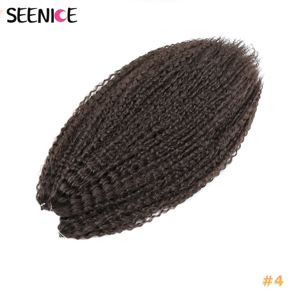Extensions Crochet Kinky Curly Twist | Ombre Blonde | Water Wave | Synthétique | 20 Pouces | Femme