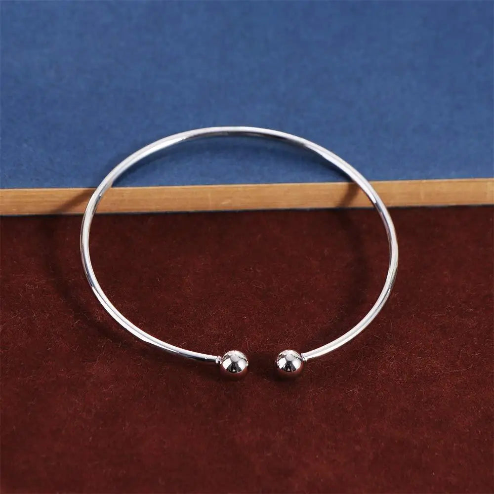 Best Quality Wholesale Silver Plated Bracelet Adjustable Bangles Fashion Jewelry Men's/Women's