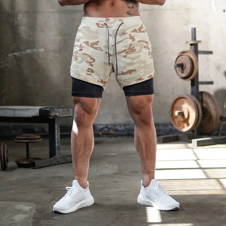 Short de sport uni pour homme | Polyester