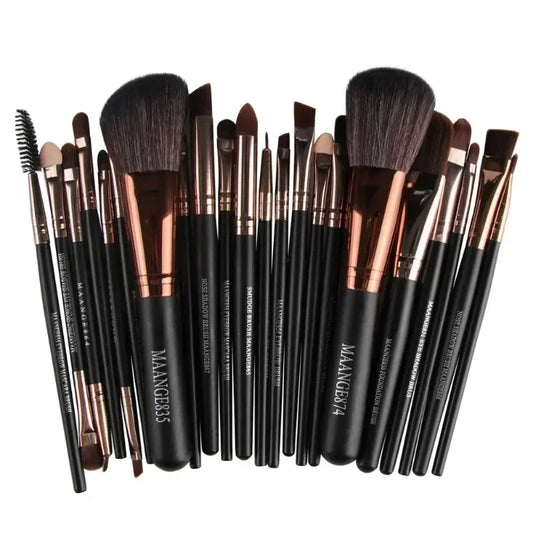 Set Pinceaux Maquillage Professionnel | 3, 13 ou 22 Pièces | Fard Eyeliner Fond de Teint | Kit Cosmétique Complet