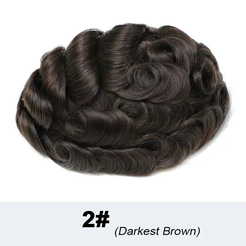 Perruque Tresses Twist Homme Indétectable | Prothèse Capillaire Crochet | Peau | Hair System | Homme Noir