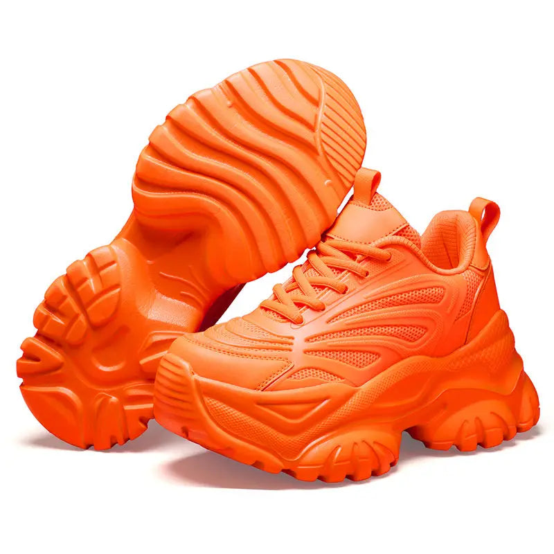 Sneakers Chunky Femme Tendance | Semelle Plateforme Respirante | Rehaussante | Printemps-Automne