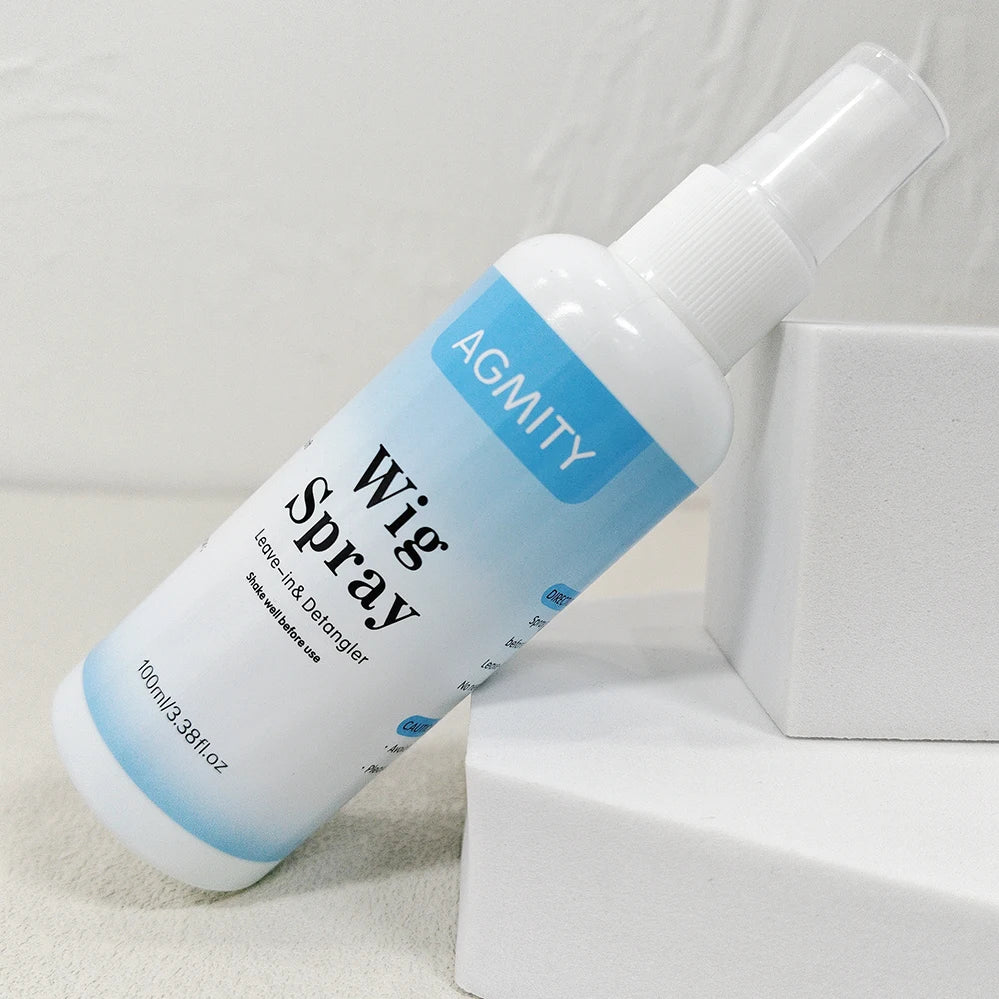 Spray Soin Perruque Leave-In | Hydratant & Lissant | Anti-Frisottis | Démêlant | Réparateur | Cheveux Humains & Synthétiques