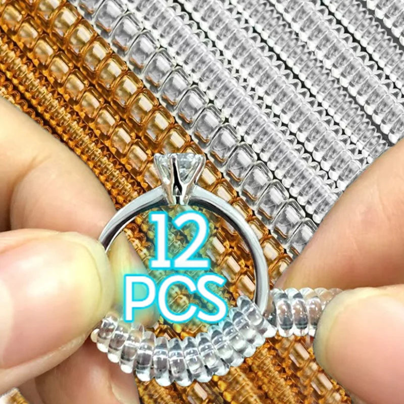 Adjust Invisible Ring Size Reducer Tools Spiral Spring Based Rings Adjust Transparent Tightener Resizing Tools Jewelry Guard