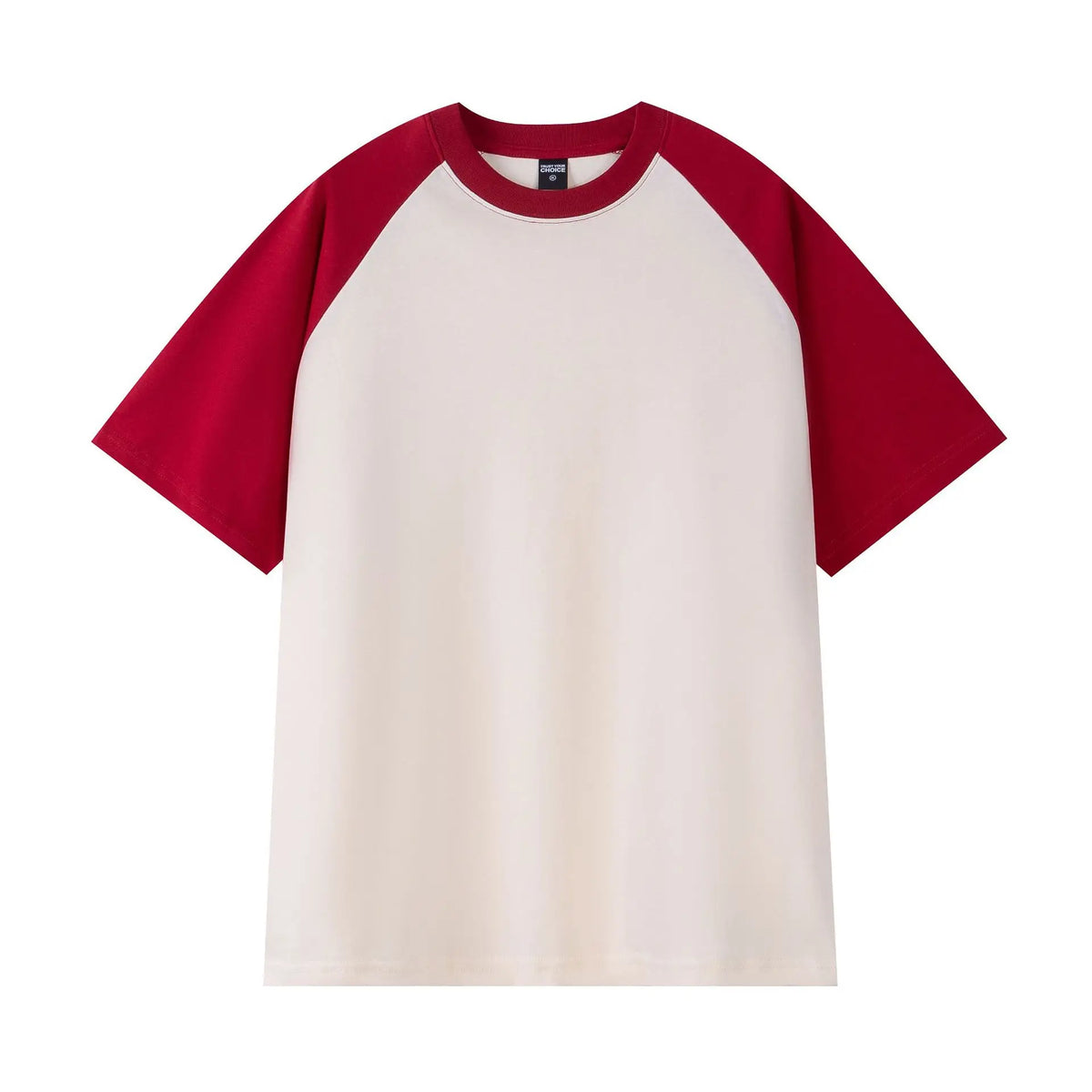 T-Shirt Homme Oversize Heavy | 240g Coton Pur | Manches Courtes | Bicolore | Casual Loose