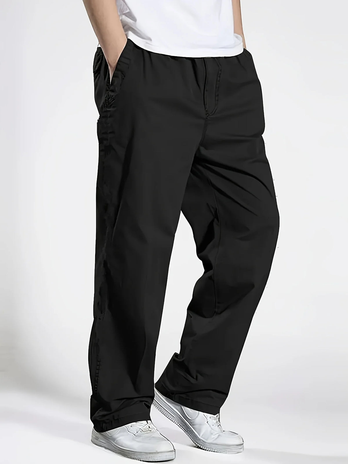 2025 Men's Casual Jogger Pants Relaxed Fit Cargo Pants Drawstring Sweatpants Hiking Outdoor Twill Sport Pants