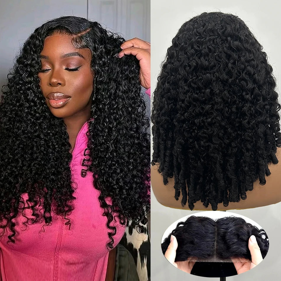 Perruque Burmese Curly 100% | 5x5 Lace Closure Glueless | 300% Densité | Wear & Go | Pré-Pluçuée