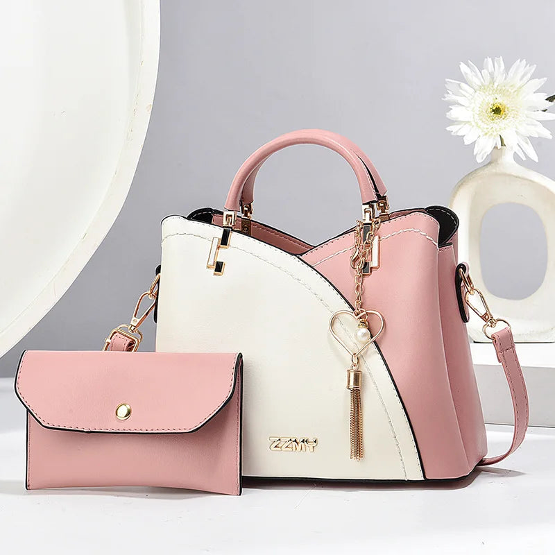 Elegant Handbag for Women Luxury Designer Top-Handle Bags High Quality PU Leather Ladies Shoulder Crossbody Bag Casual Tote Sac