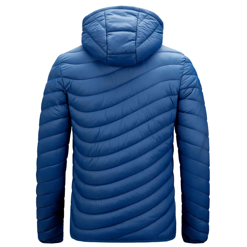 Doudoune épaisse à capuche pour homme | Automne et hiver