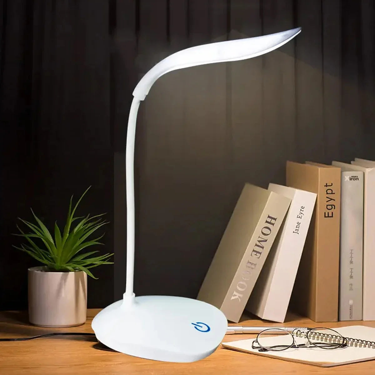 Lampe de Bureau LED de Lecture Portable | Charge USB | Tactile Dimmable | Protection des Yeux | Bureau & Chambre