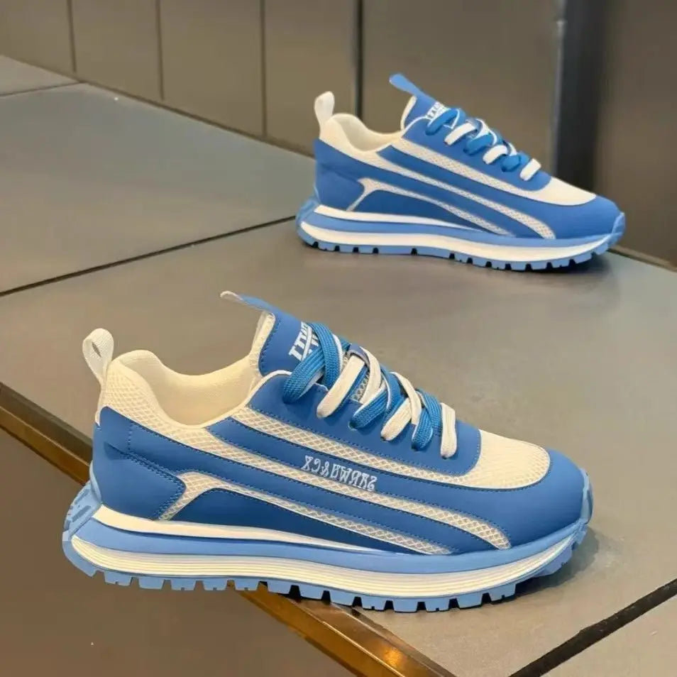 Chaussures décontractées en maille à lacets pour homme
